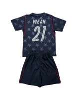 Yhdysvallat Timothy Weah #21 Vieraspaita Lasten MM-kisat 2026 Lyhythihainen (+ shortsit)